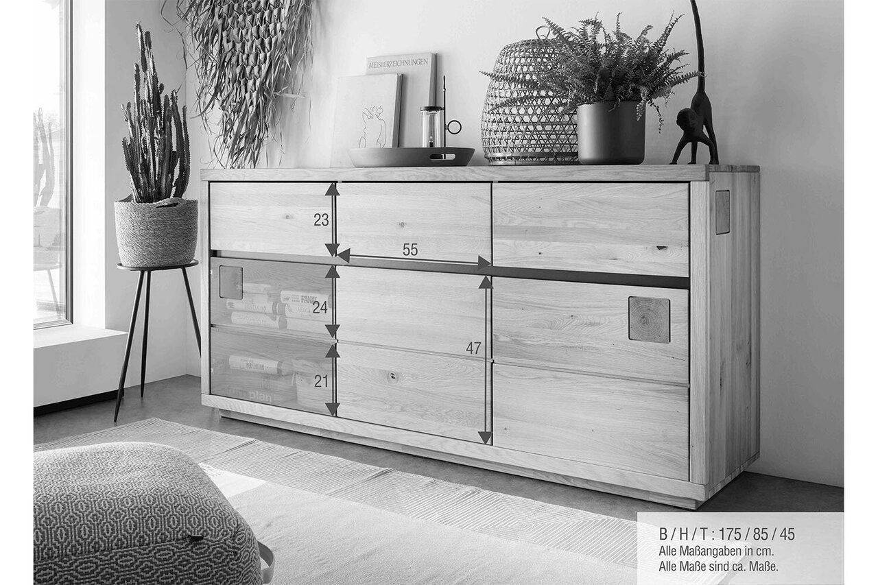 Sideboard II Skarby aus massiver Wildeiche Bild 3
