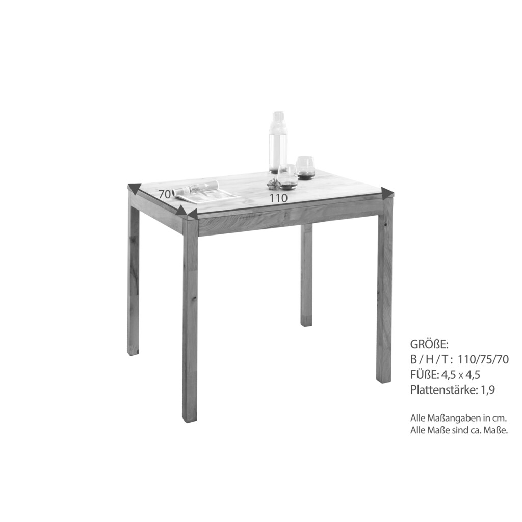 Tisch-Serie Farum aus Wildeiche Massivholz Bild 9