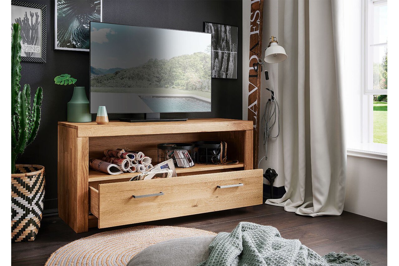 TV Kommode I Aborg aus massiver Wildeiche Bild 3