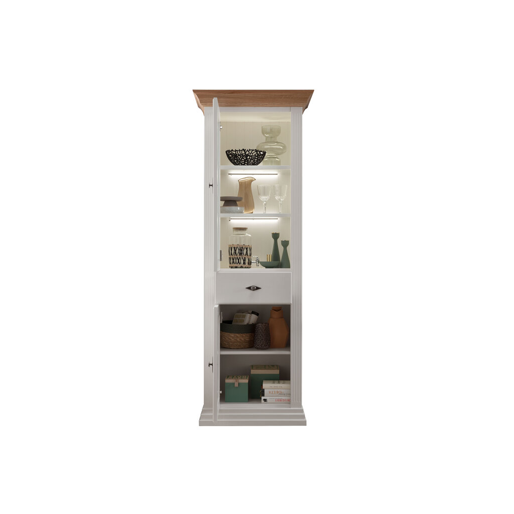 Vitrine I  Alva aus massiver Kiefer und Eiche Bild 2