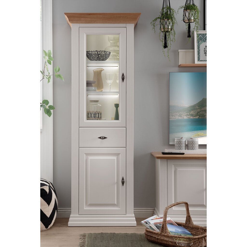 Vitrine I  Alva aus massiver Kiefer und Eiche Preview Image