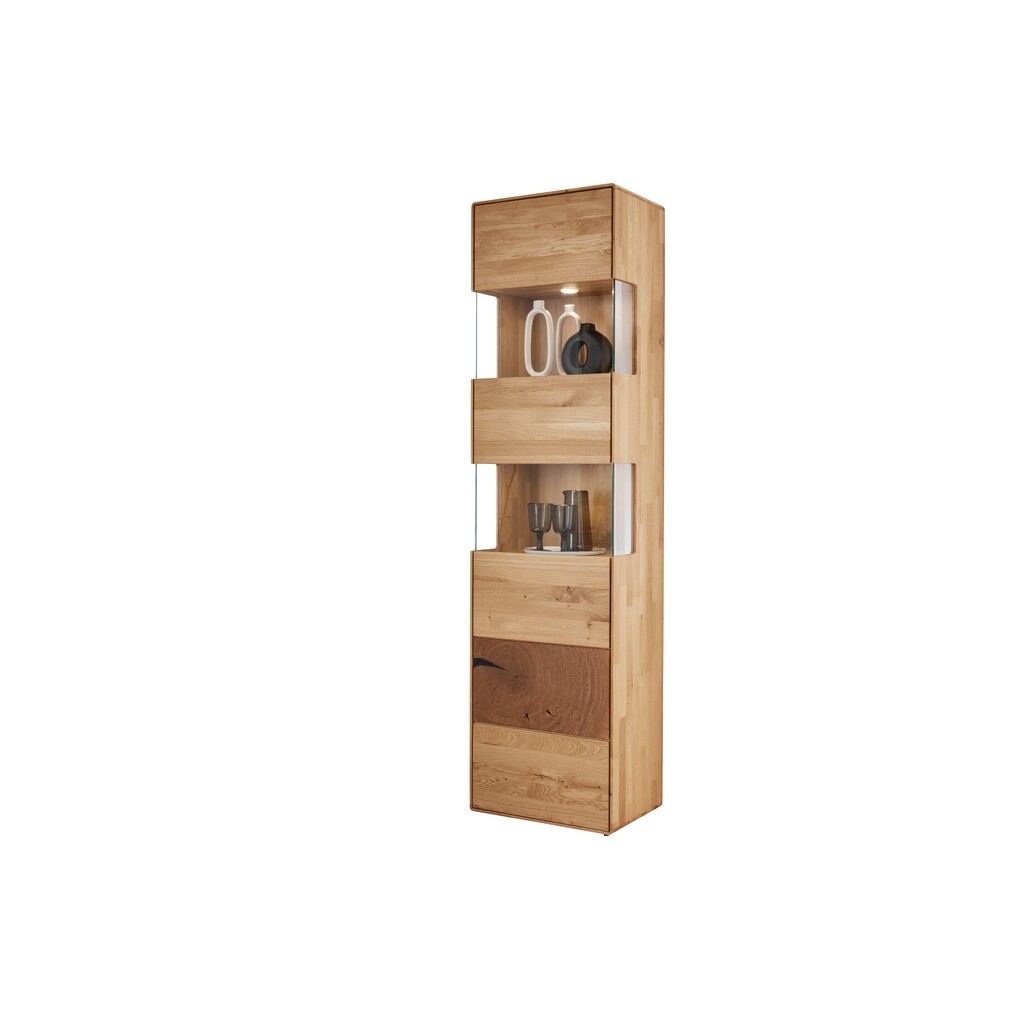 Vitrine I Herning Wildeiche mit Hirnholz Maserung Preview Image