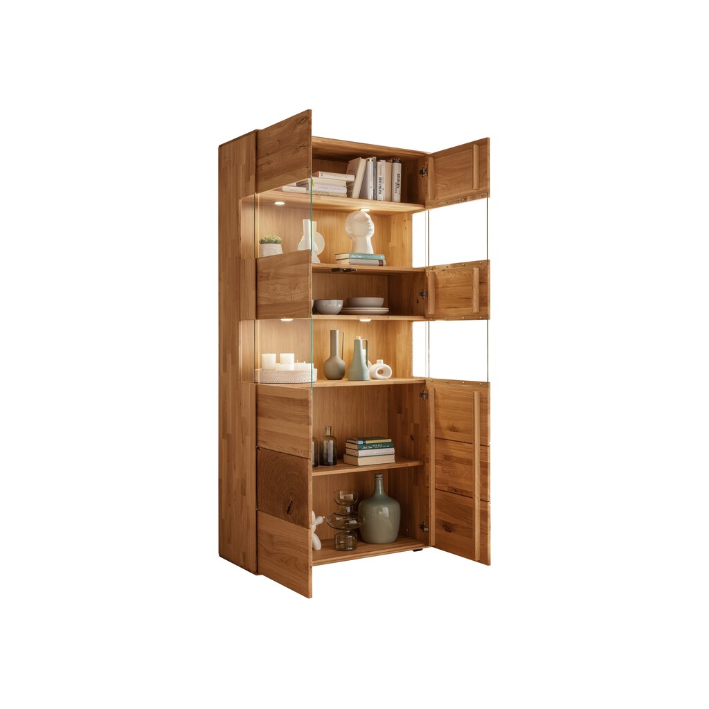 Vitrine II Herning Wildeiche mit Hirnholz Maserung Preview Image