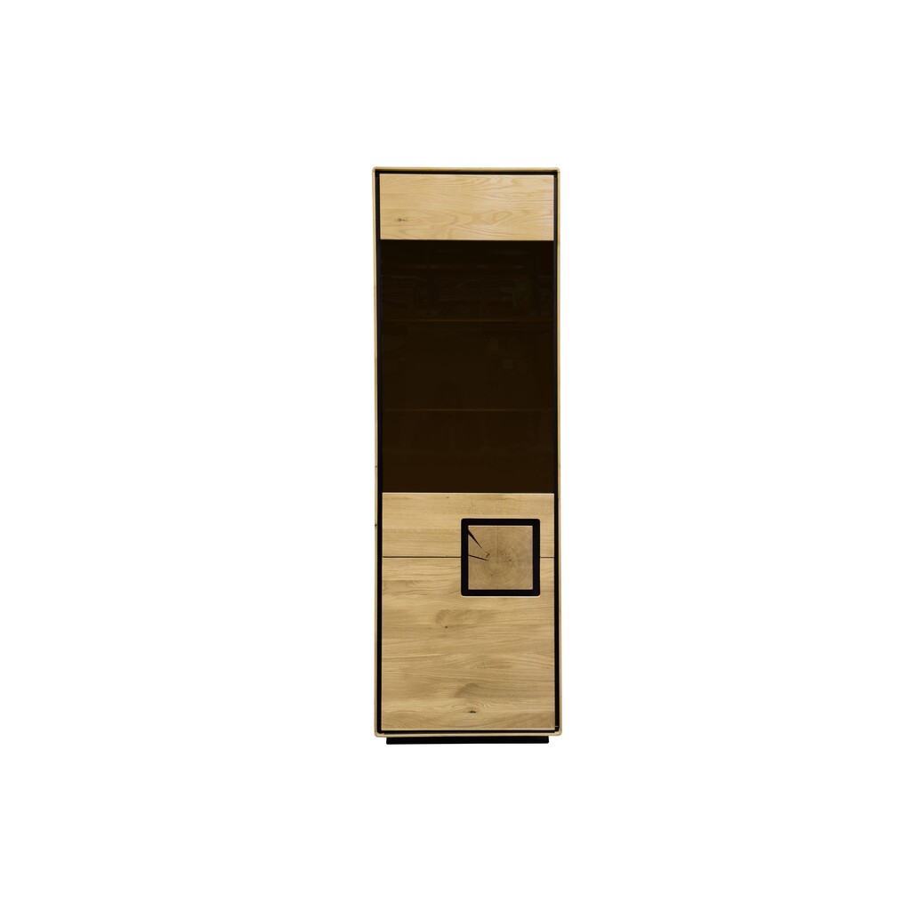 Vitrine Vejers I, Wildeiche Massiv, Hirnholz Bild 3