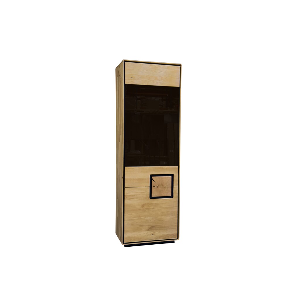 Vitrine Vejers I, Wildeiche Massiv, Hirnholz Bild 5
