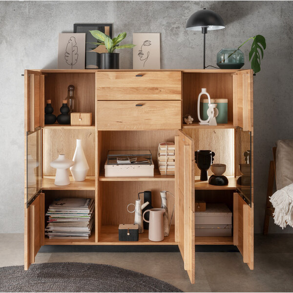 Wildeiche Linnea Highboard II Bild 3