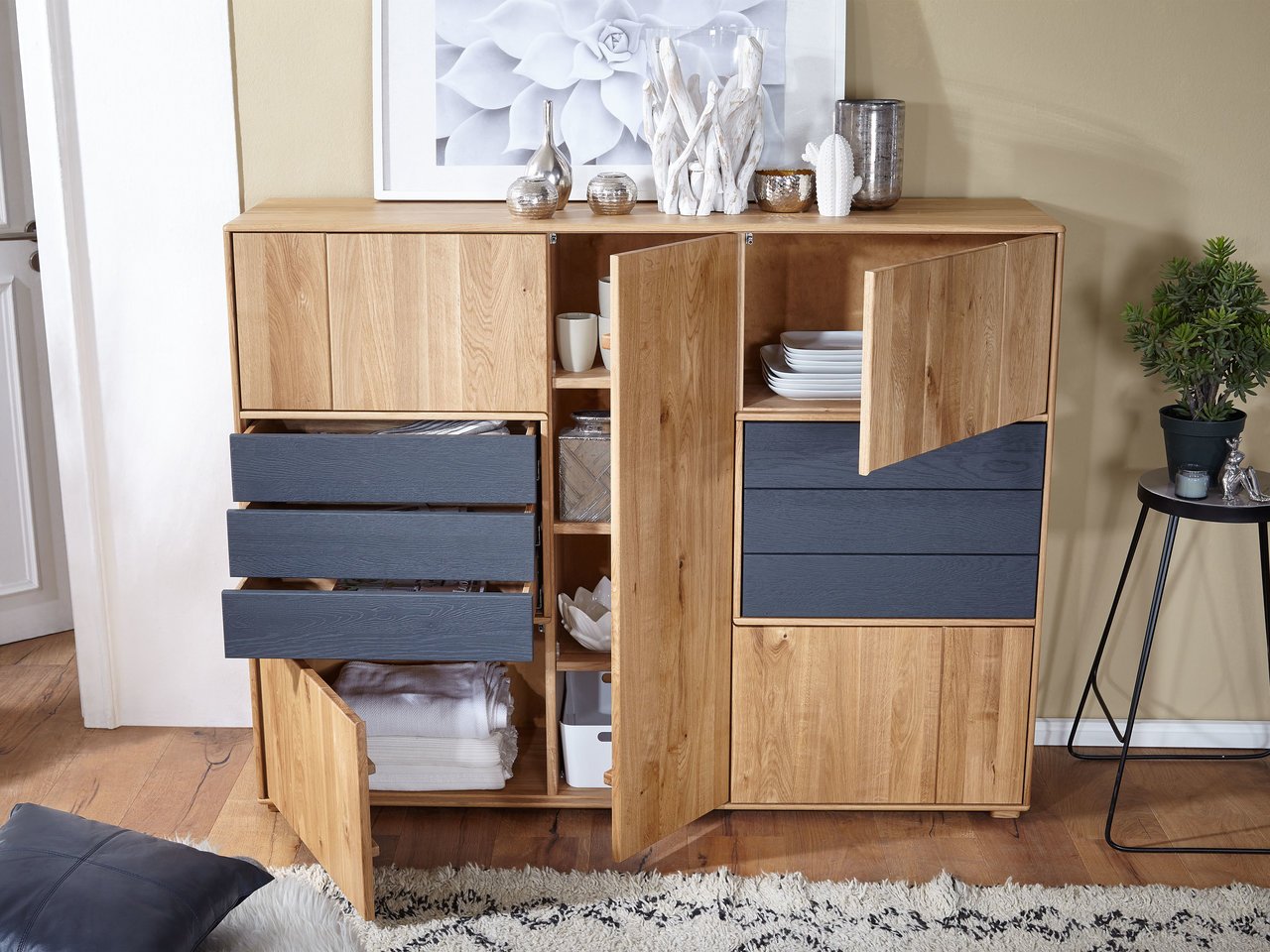 Highboard II Roost Massive Wildeiche Bild 5