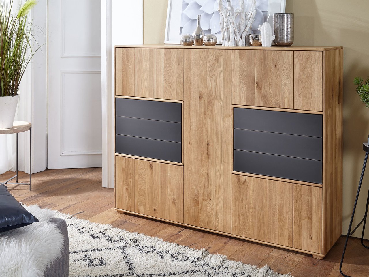 Highboard II Roost Massive Wildeiche Bild 4