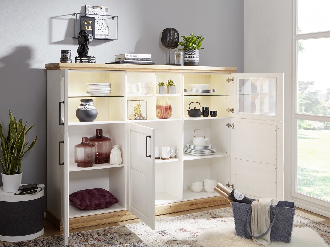 Highboard III Hagebro Massive Kiefer Bild 2