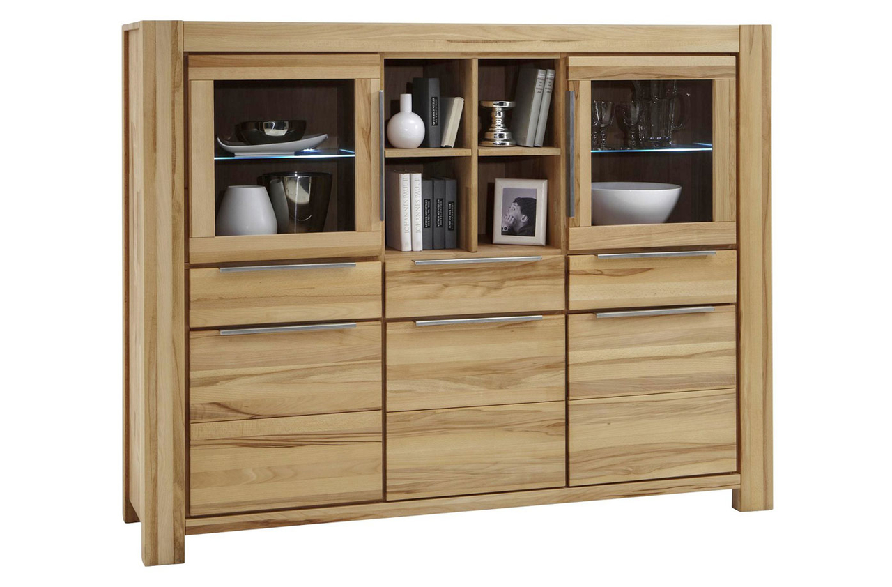 Elfo Highboard Nena aus Massivholz Bild 2