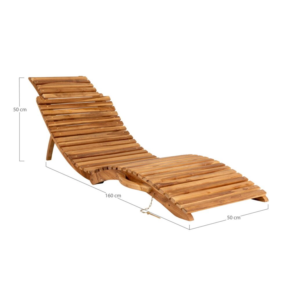 Arrieta Sonnenliege Teak Natur Bild 3