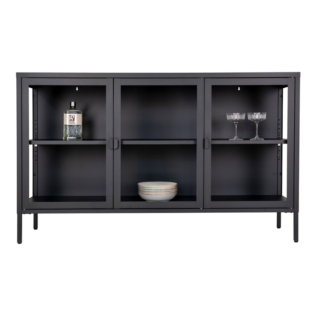 House Nordic Brisbane Sideboard mit 3 Glastüren Bild 6