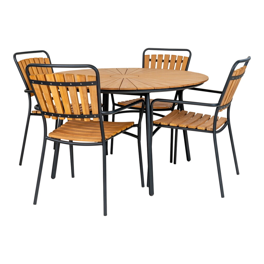 Cleveland Gartentisch aus Teakholz rund Bild 3