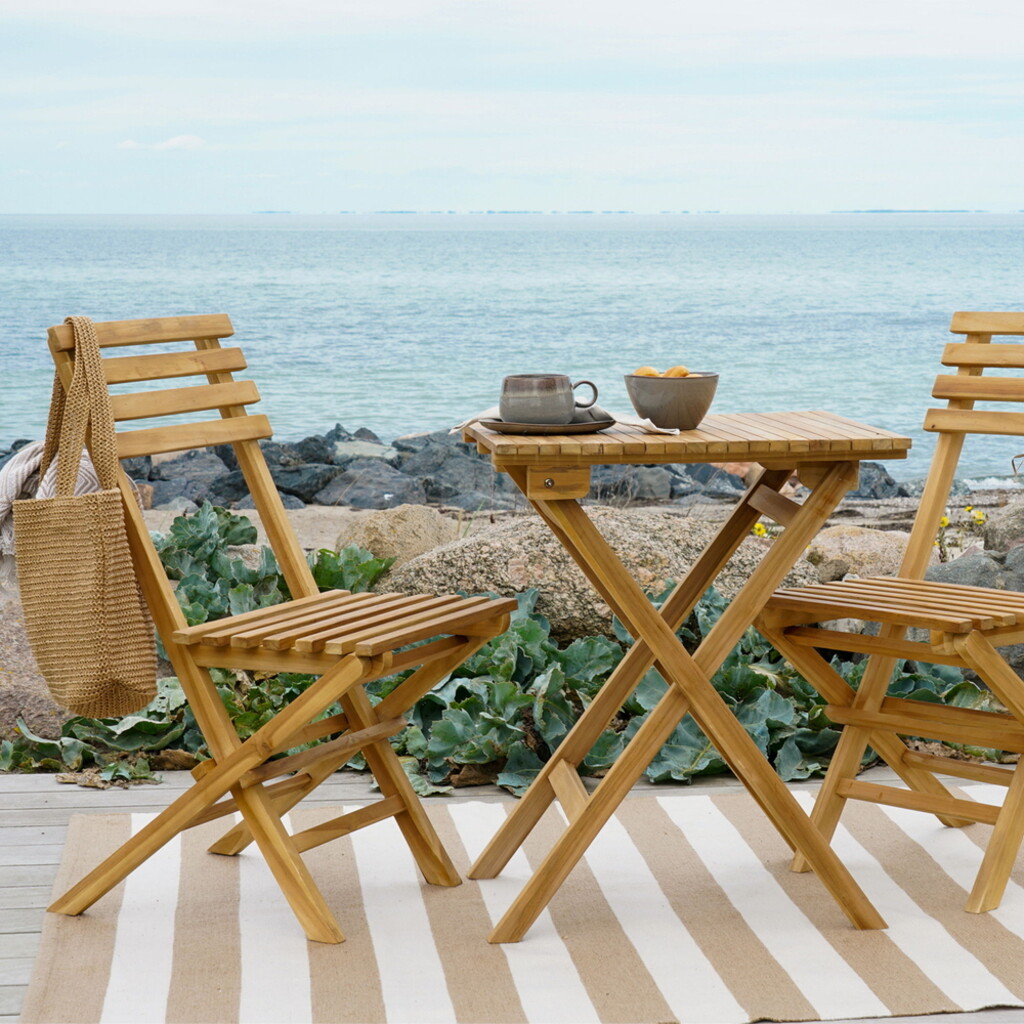 Cuenca Café Set – Teakholz Gartenmöbel Bistro Set von House Nordic Preview Image