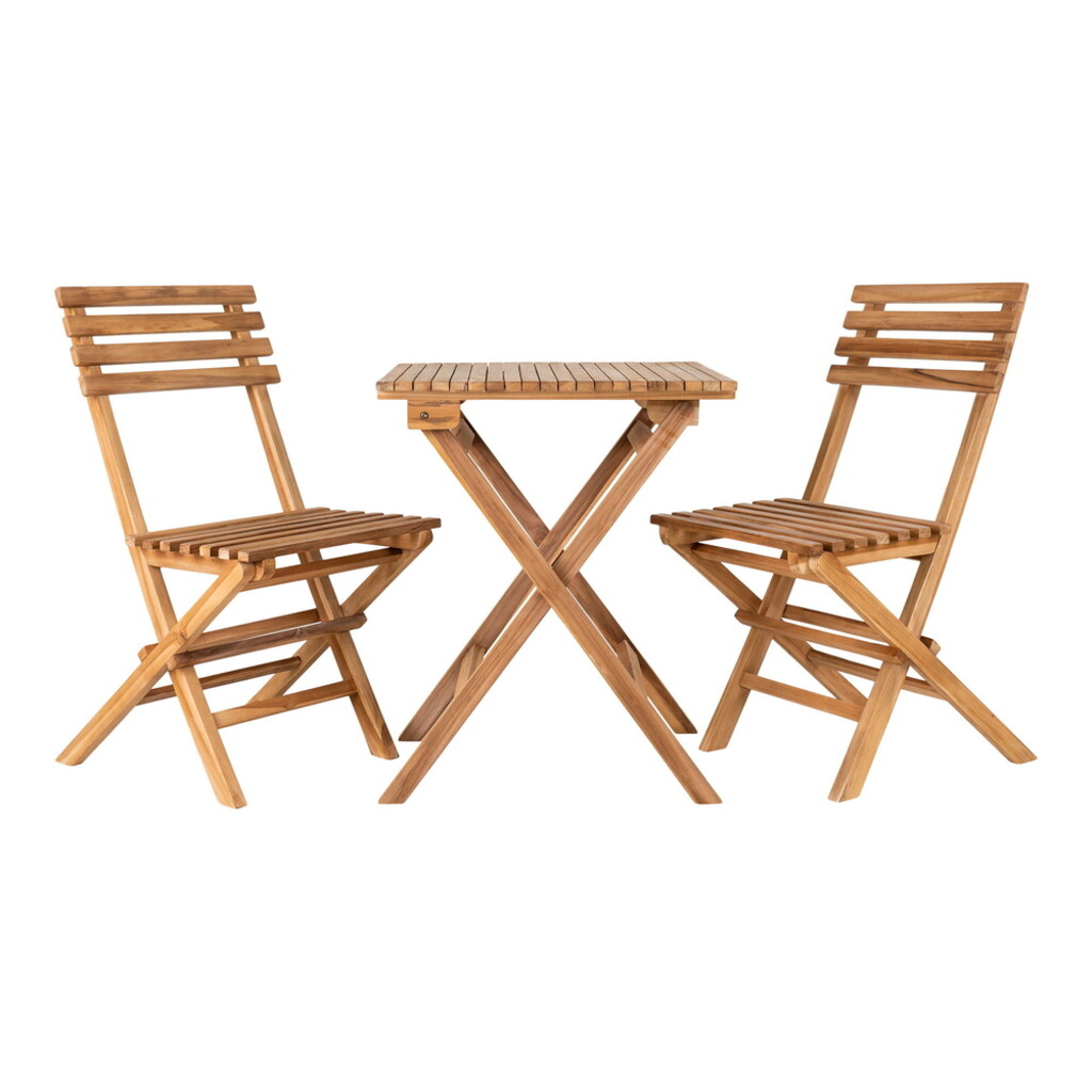 Cuenca Café Set – Teakholz Gartenmöbel Bistro Set von House Nordic Preview Image