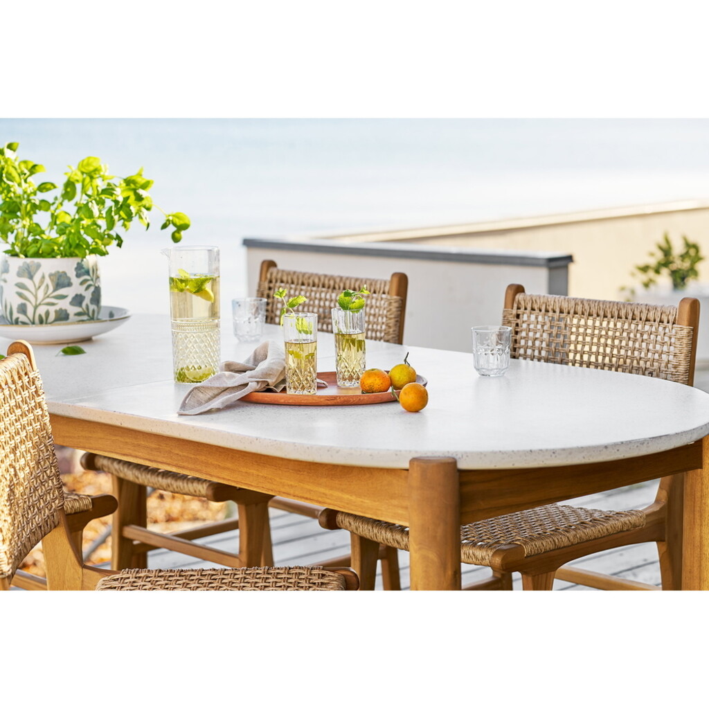Gartentisch Esstisch Terracina aus Akazie & Terrazzo von House Nordic Bild 3