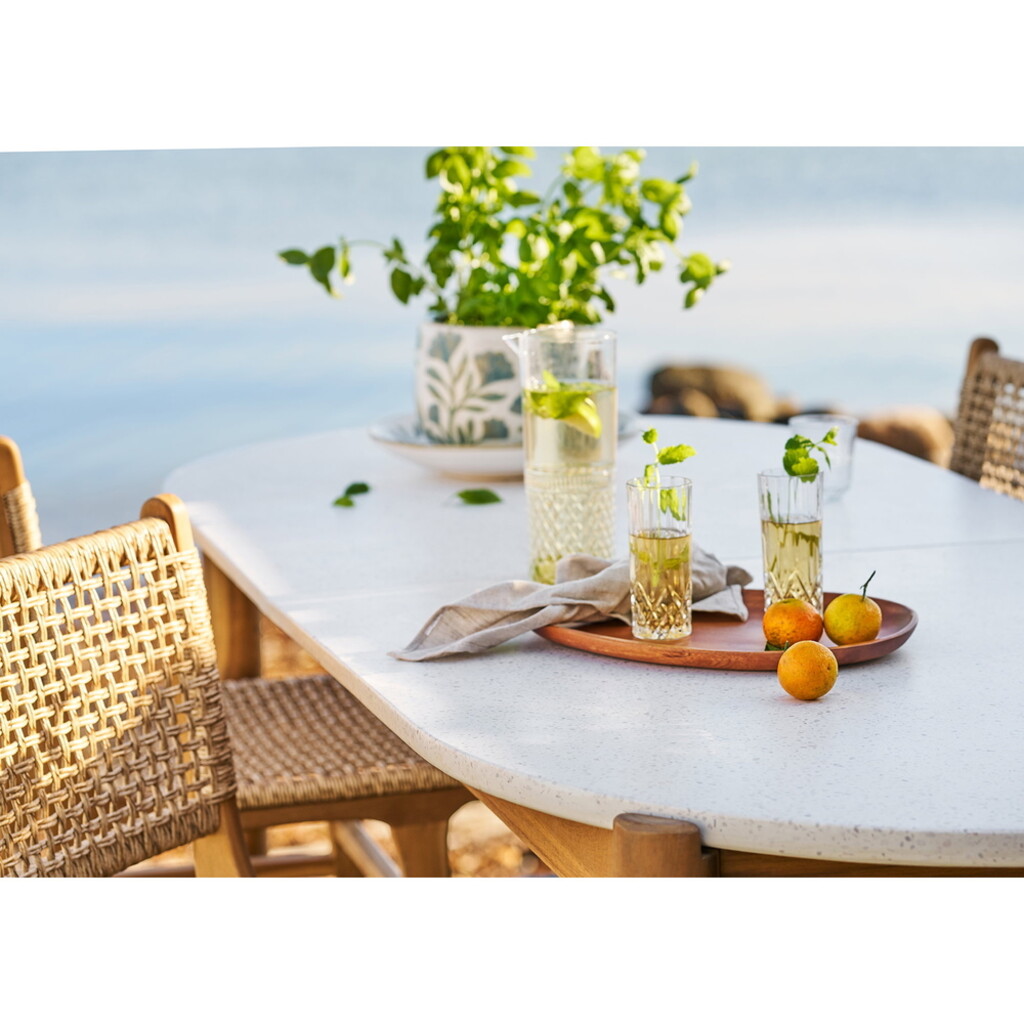 Gartentisch Esstisch Terracina aus Akazie & Terrazzo von House Nordic Bild 4