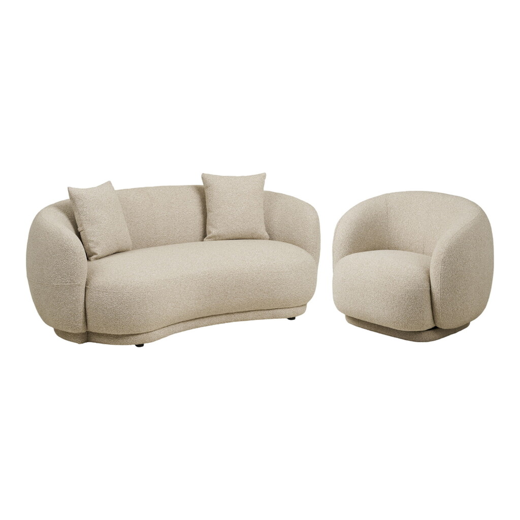 Hawkes Sofa Set 2,5-Sitzer & Loungestuhl Sand | House Nordic Preview Image