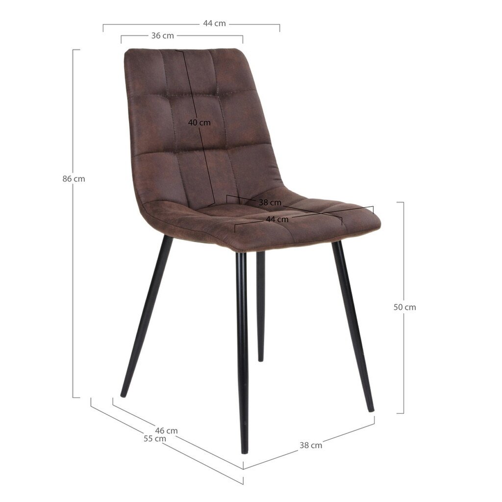 House Nordic Esszimmerstuhl Middelfart Mikrofaser Bild 7
