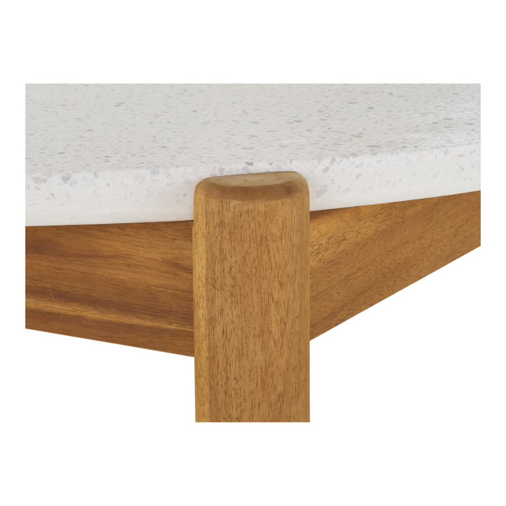 Terracina Gartentisch rund – Akazie & Terrazzo Bild 2