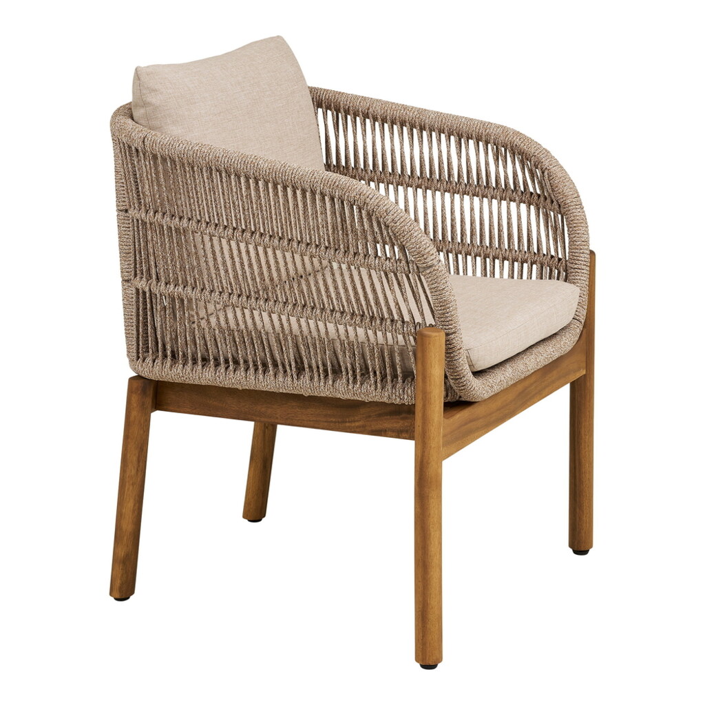 Terracina Gartenstuhl mit Kissen, Akazie/Beige von House Nordic Preview Image