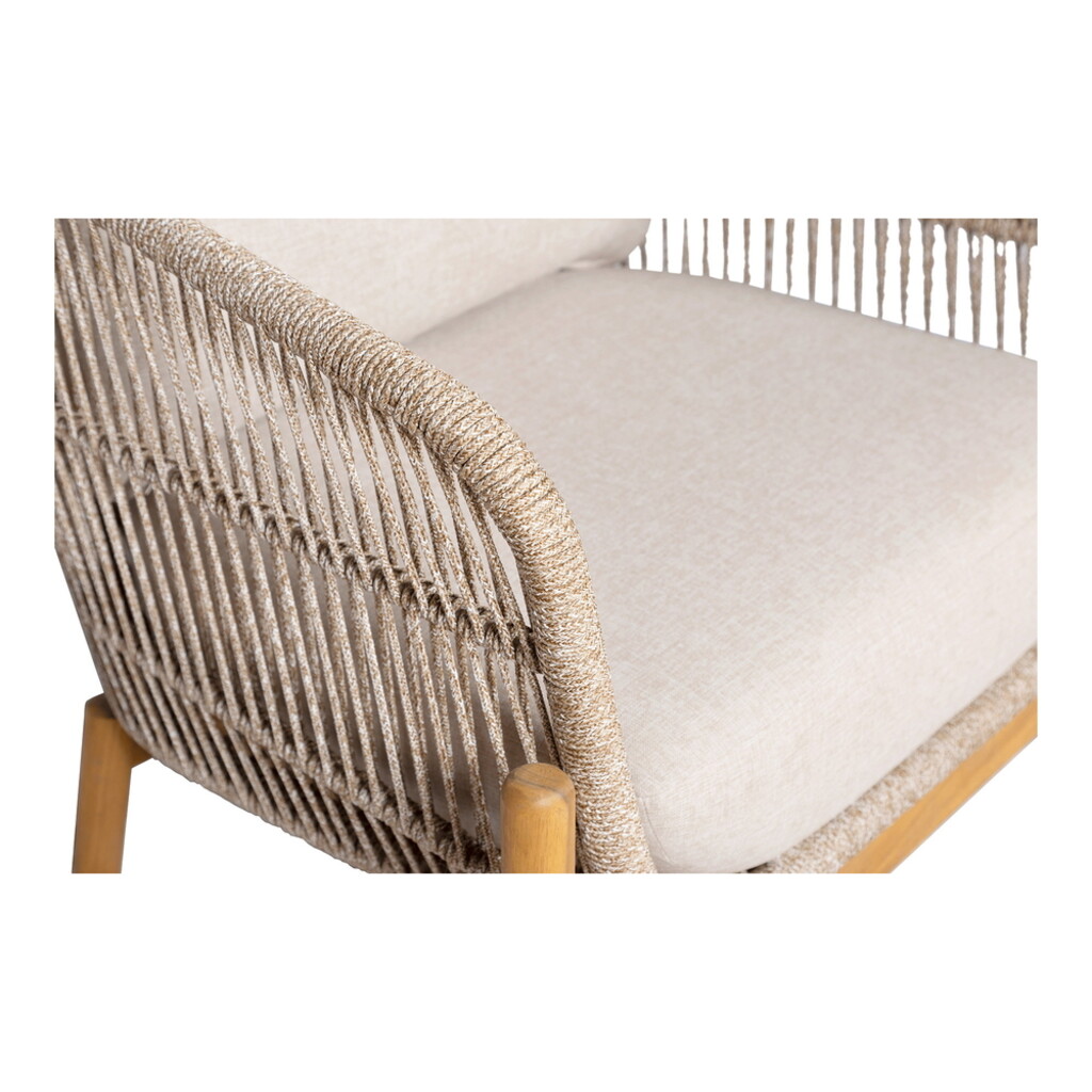 Terracina Lounge Sessel, Akazie, Beige, inkl. Kissen Bild 5