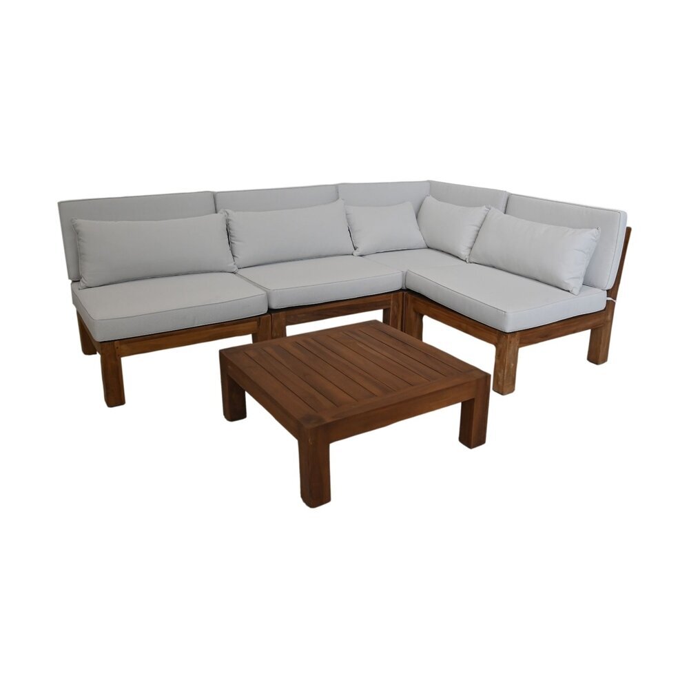 Teak Gartenlounge-Set Aruba 5-teilig + Ecke Bild 6