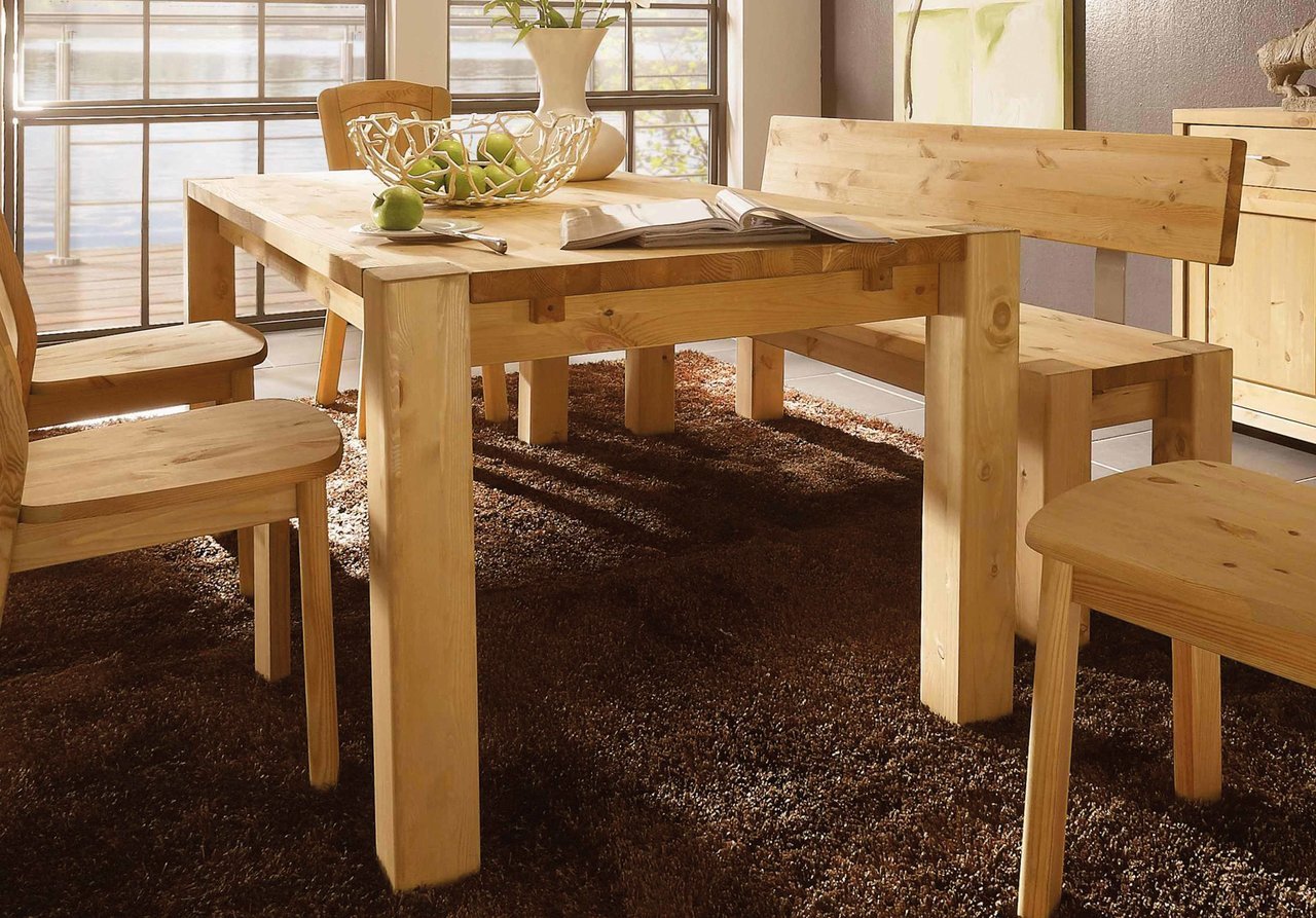 Wohnglücklich Massivholz Esstisch Vita Kiefer Preview Image