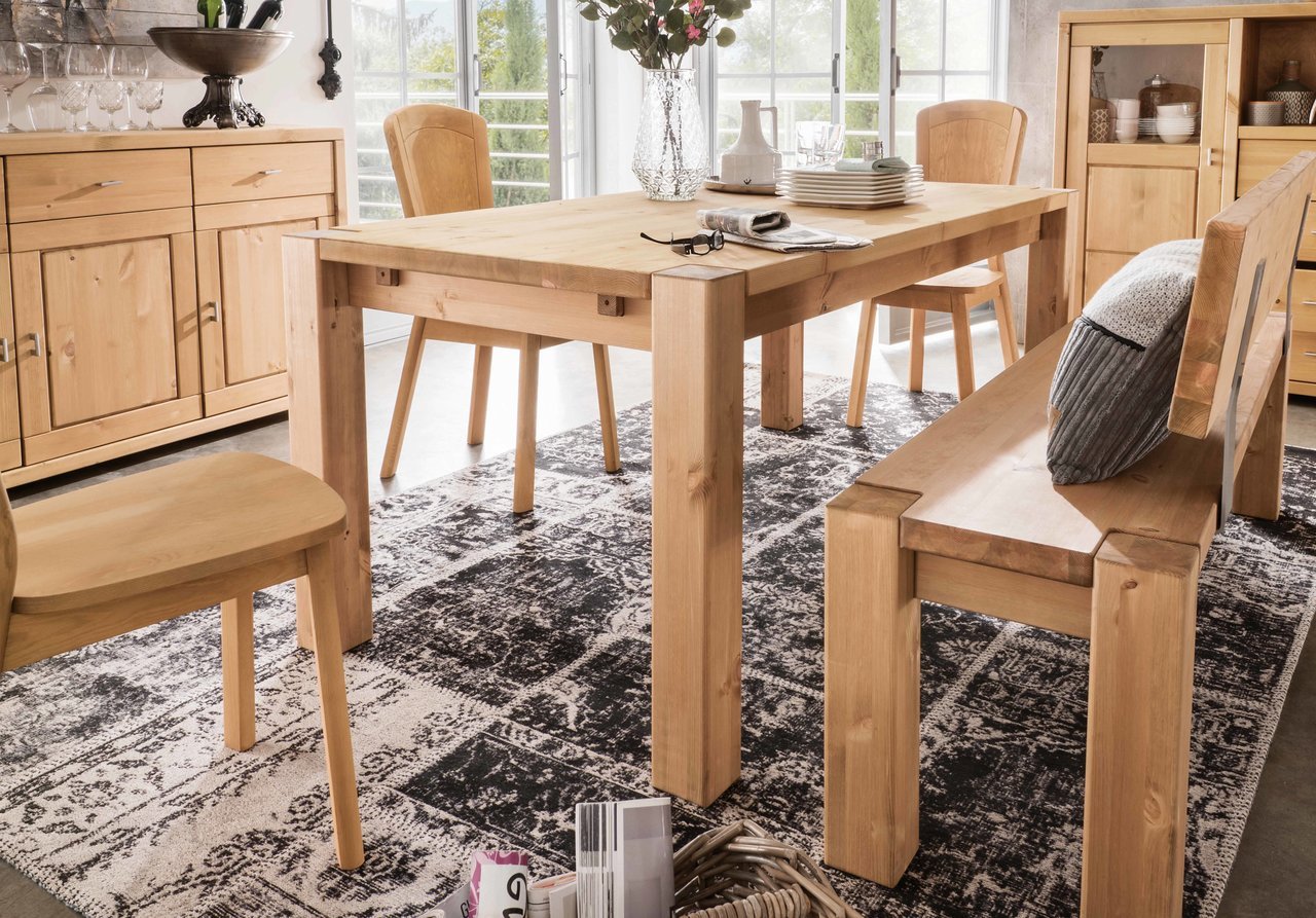 Wohnglücklich Massivholz Esstisch Vita Kiefer Bild 3