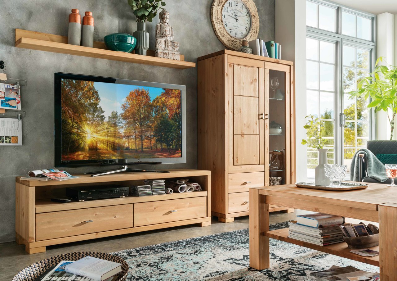 Infans Wandregal Vita fürs Wohnzimmer aus massiver Kiefer Bild 4