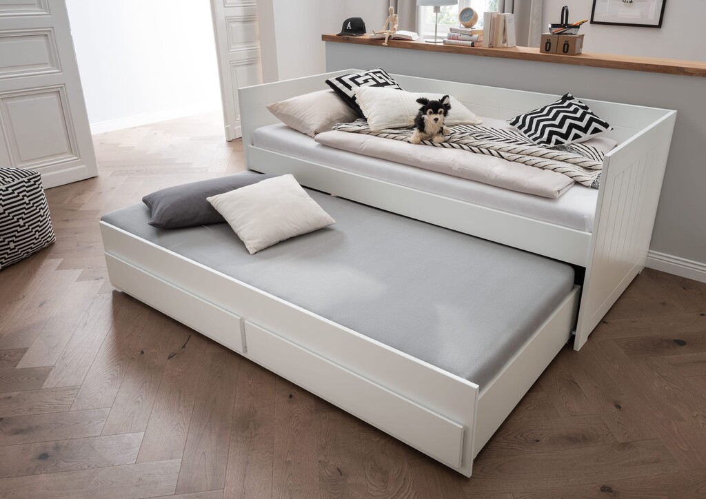 Bettbank, Jugendbett Emma mit Ausziehbett Preview Image