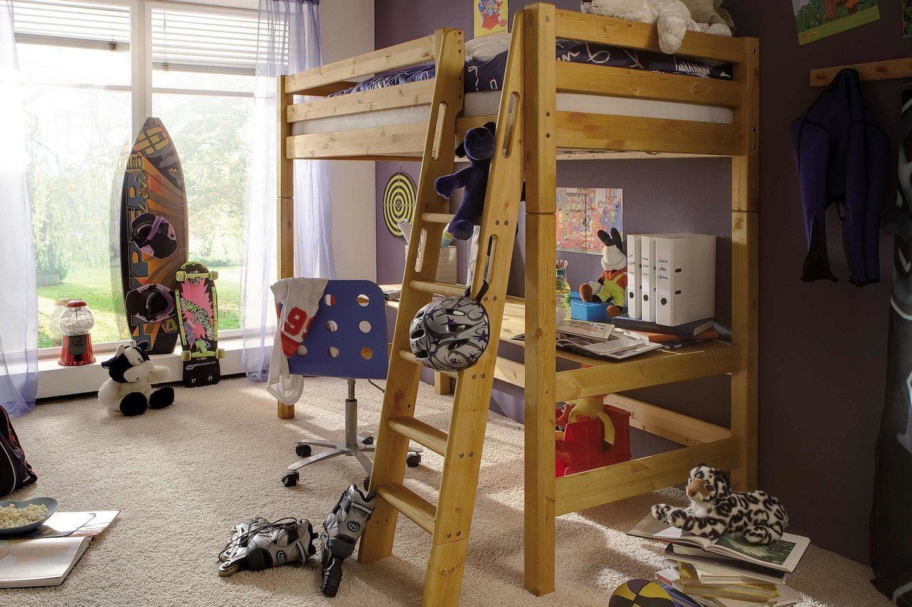 InfansKids Hochbett mit Schreibtisch Bild 2