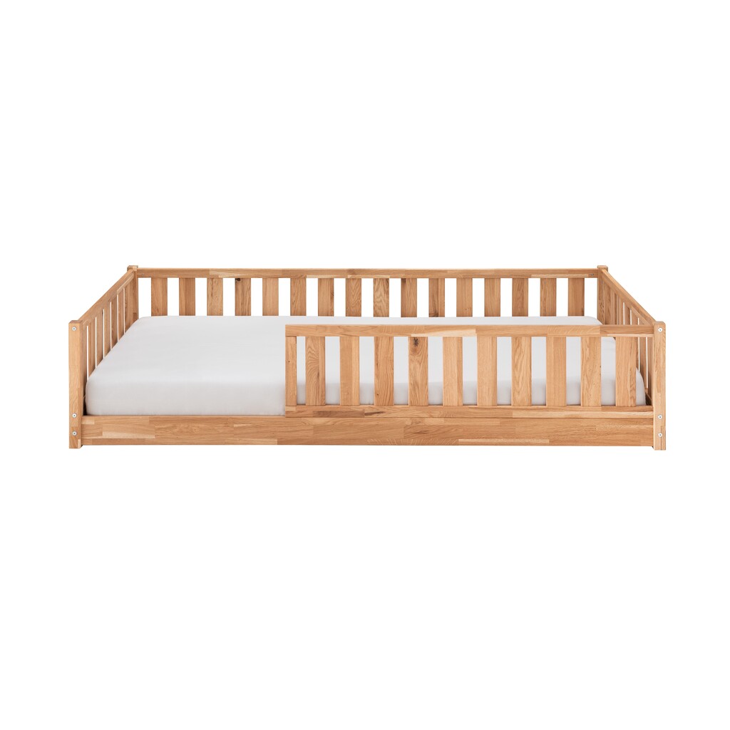 Kinder Bodenbett mit Rausfallschutz und Rollrost Bild 2