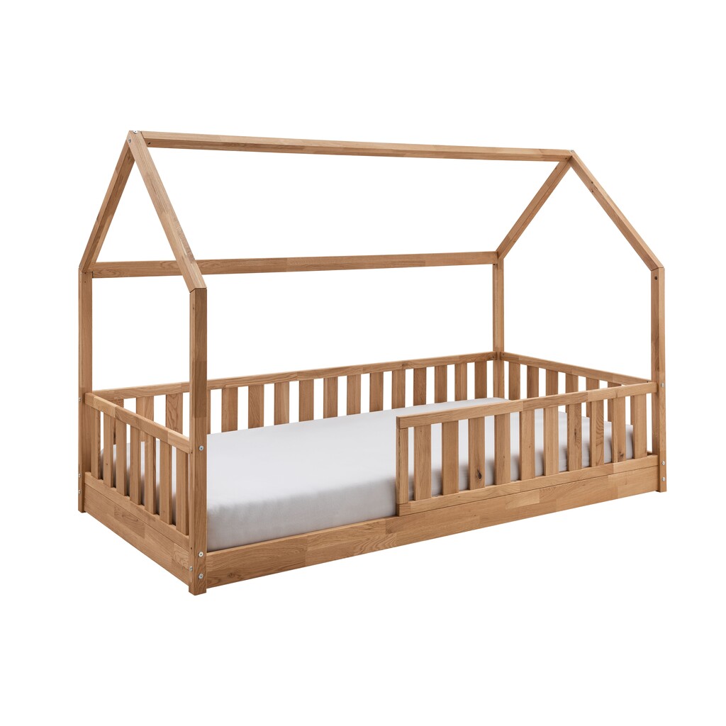 Kinder Bodenbett mit Rausfallschutz und Rollrost Bild 5
