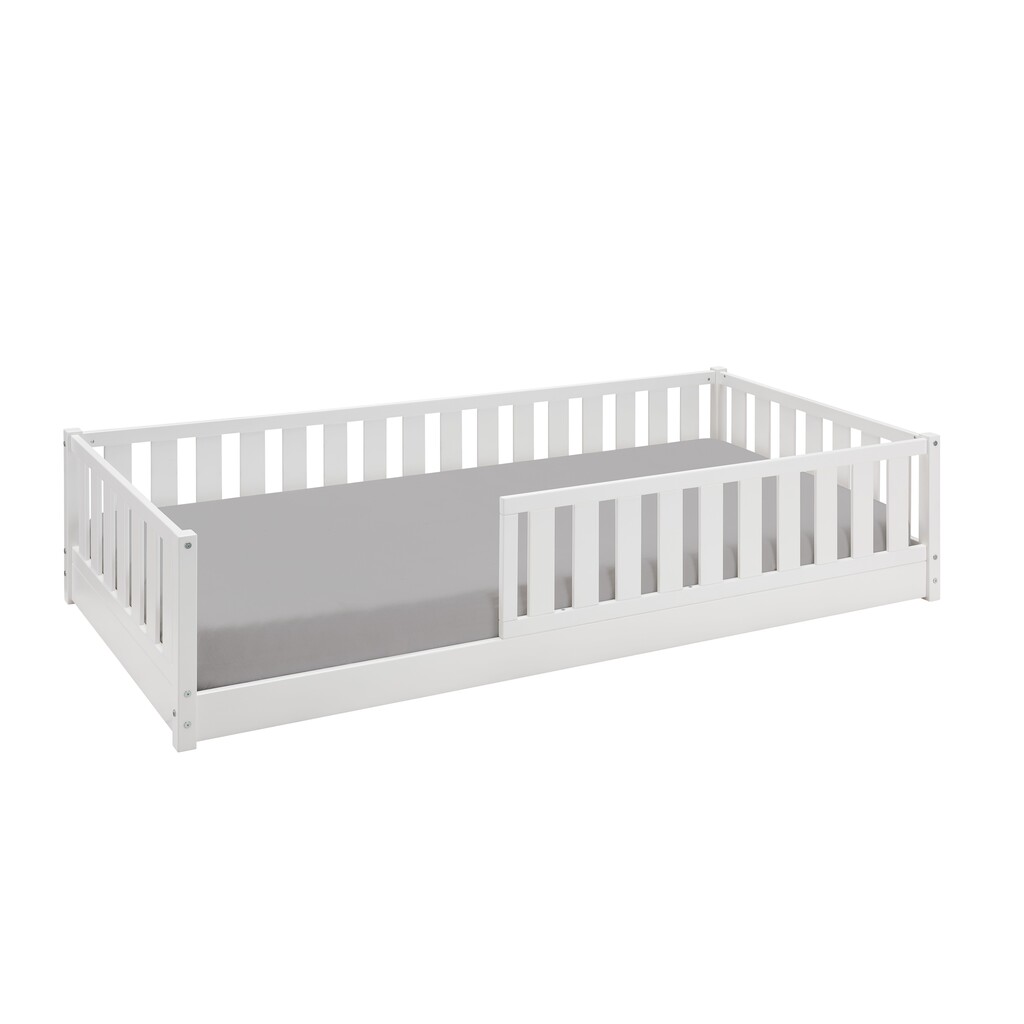 Kinder Bodenbett mit Rausfallschutz und Rollrost Bild 7