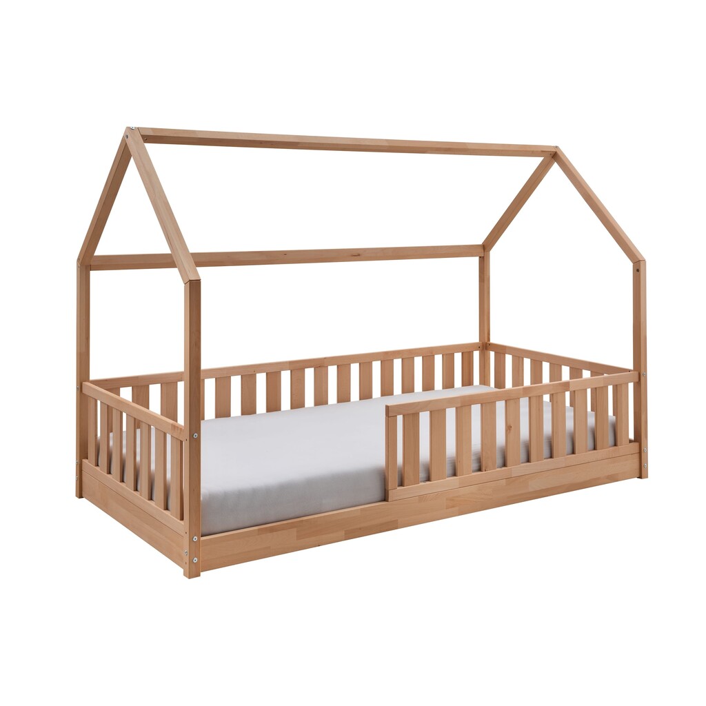 Kinder Bodenbett mit Rausfallschutz und Rollrost Bild 10