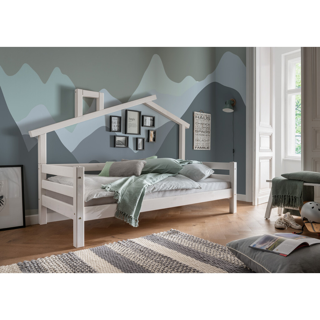 Infanskids Kinderbett mit Hausaufsatz Preview Image