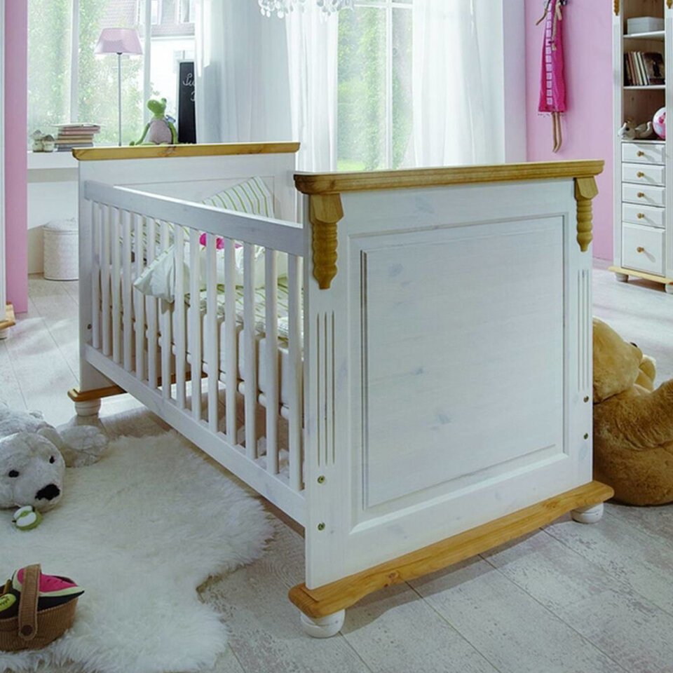 Kinderbett Romantik aus massiver Kiefer Preview Image