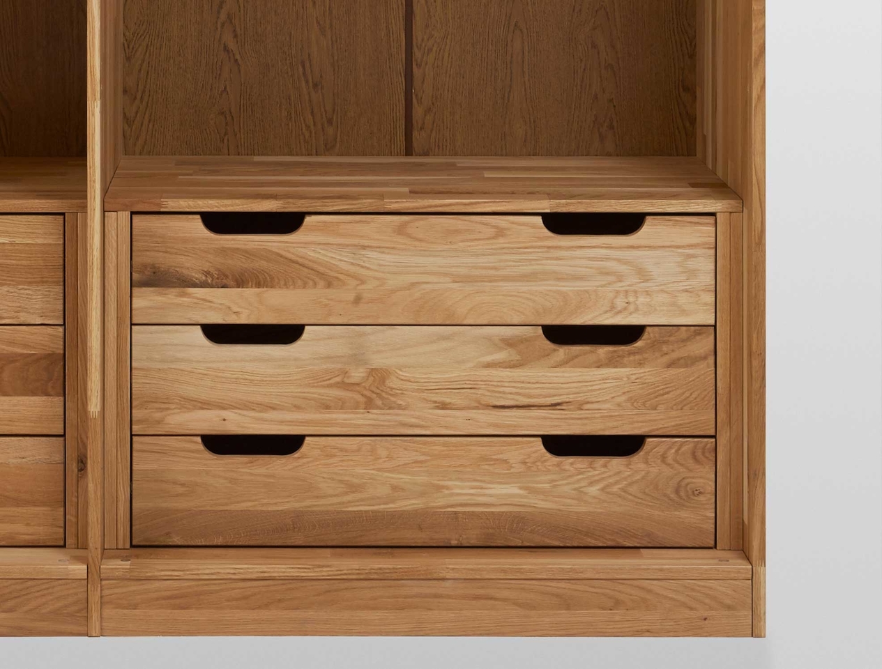 Innenausstattung für Wildeiche Massiv Kleiderschrank NECST Bild 2
