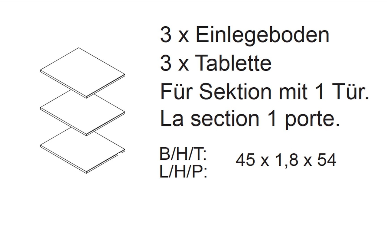 Innenausstattung für Wildeiche Massiv Kleiderschrank NECST Bild 5