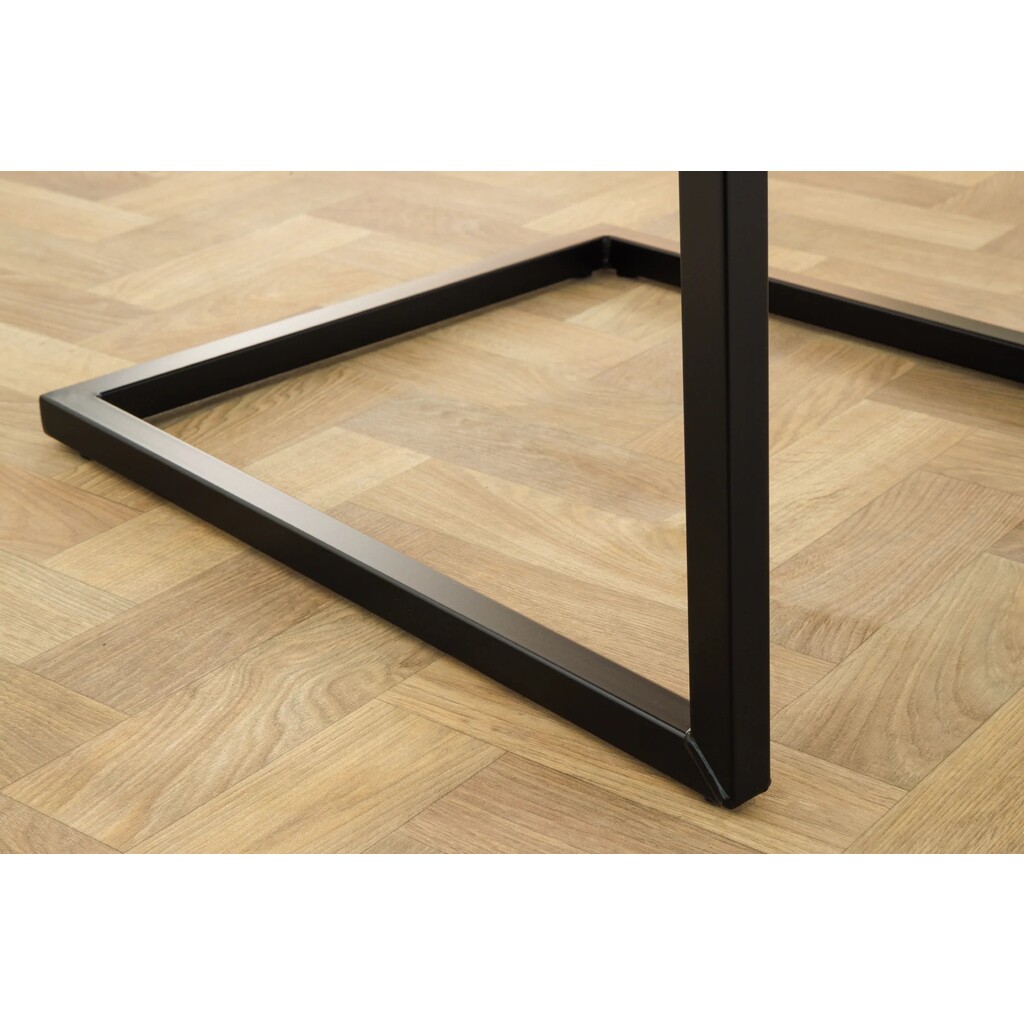 Freischwinger Loft mit Anthrazit Eisenbeinen und Armlehne Bild 3
