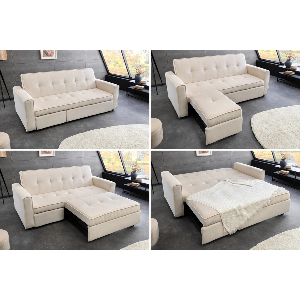 Schlafsofa Smart 180 cm 2-Sitzer Cord Bild 6