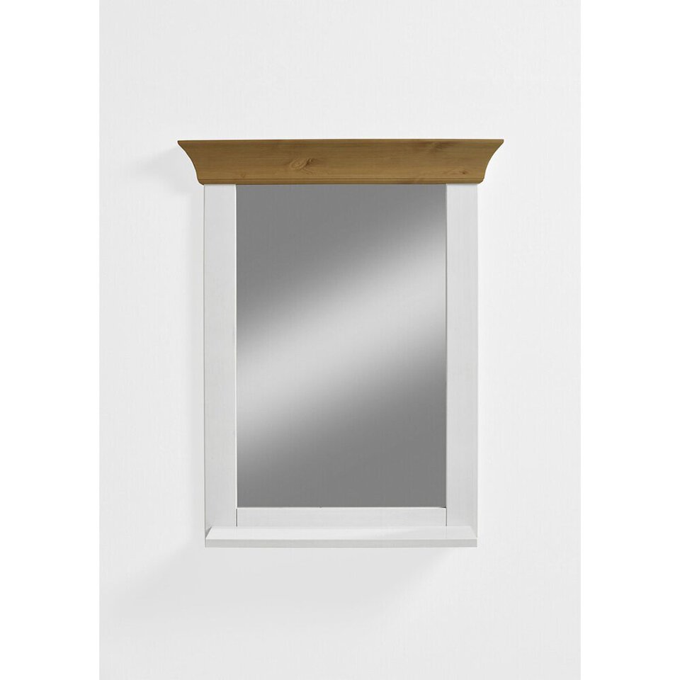 Massivholz Spiegel mit Ablage Bild 2