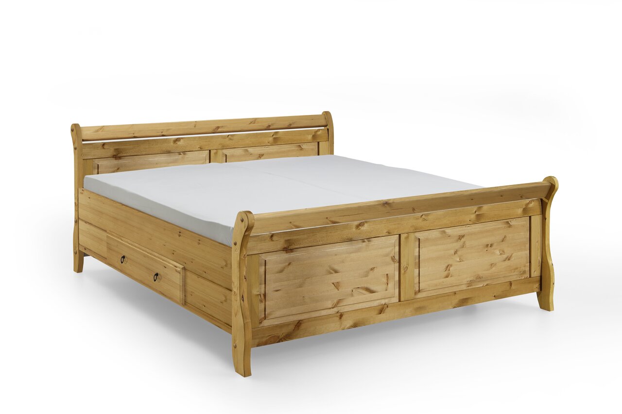 Doppelbett Eva nordische Kiefer massiv Bild 2