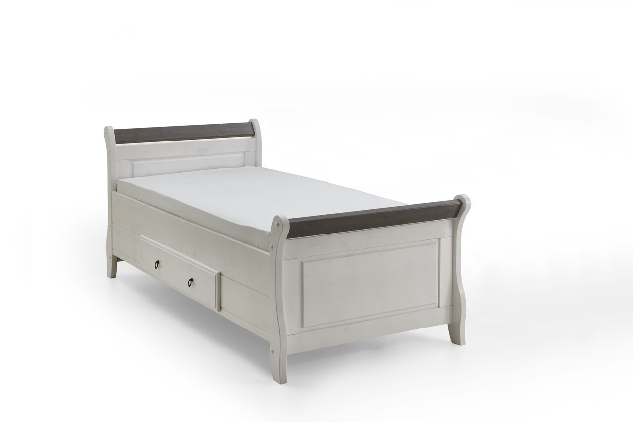 Einzelbett Eva nordische Kiefer massiv Bild 4