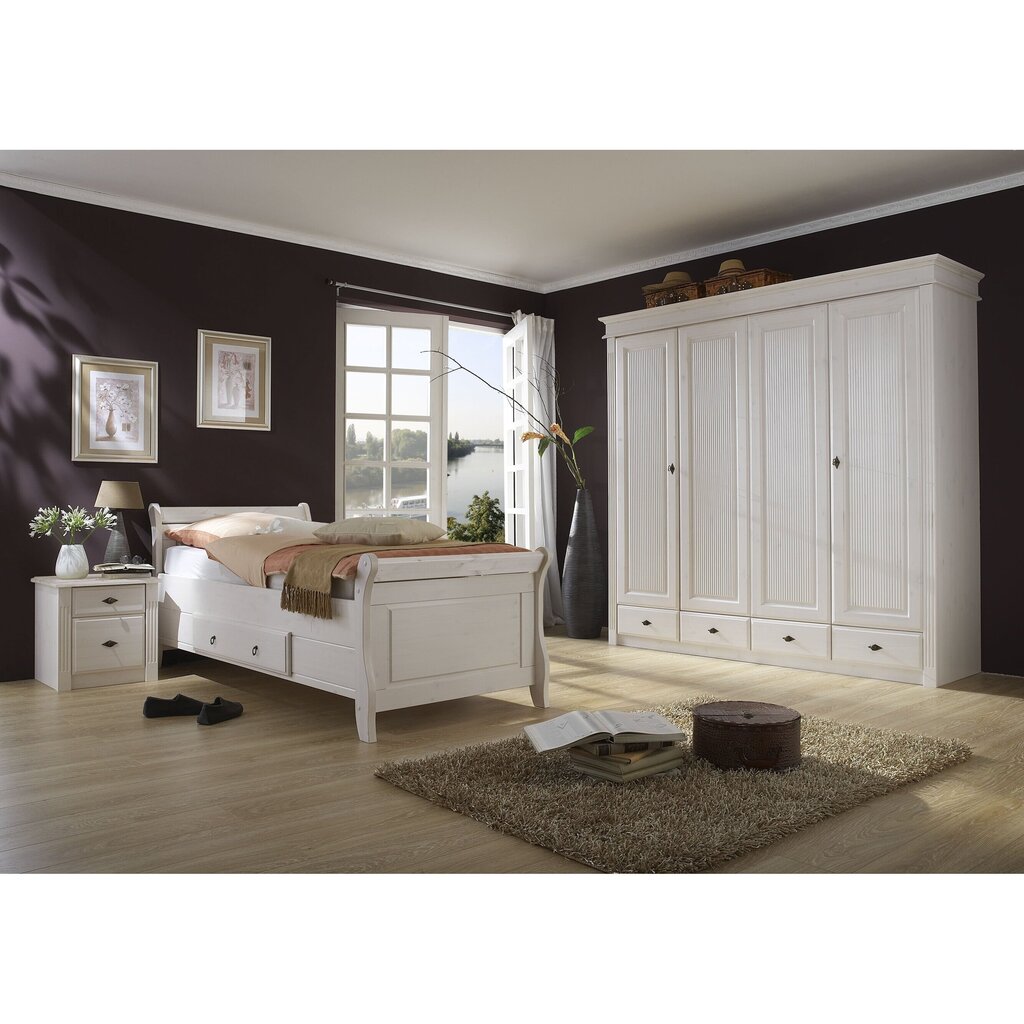 Einzelbett Eva nordische Kiefer massiv Preview Image