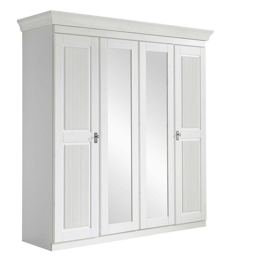 Kleiderschrank 4-türig Eva mit 2 Spiegeltüren Bild 11