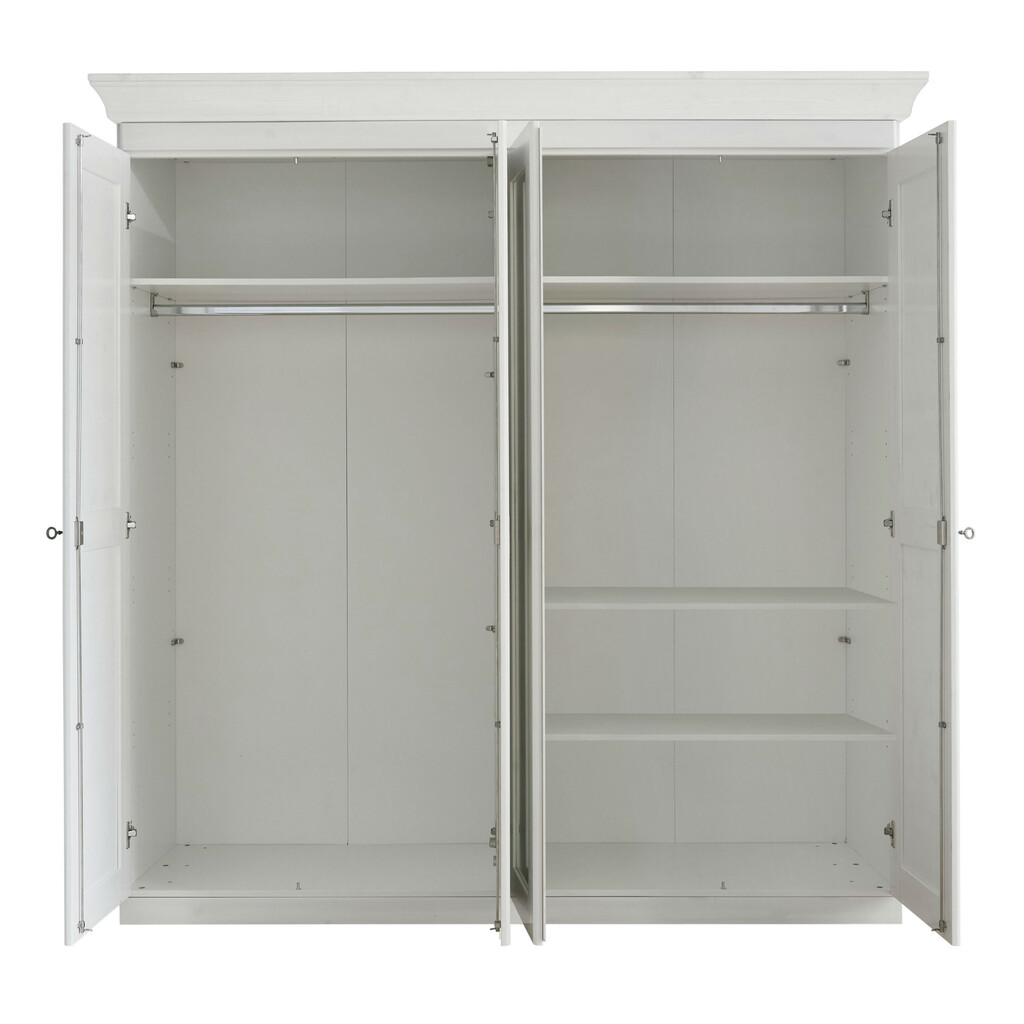 Kleiderschrank 4-türig Eva mit 2 Spiegeltüren Bild 12