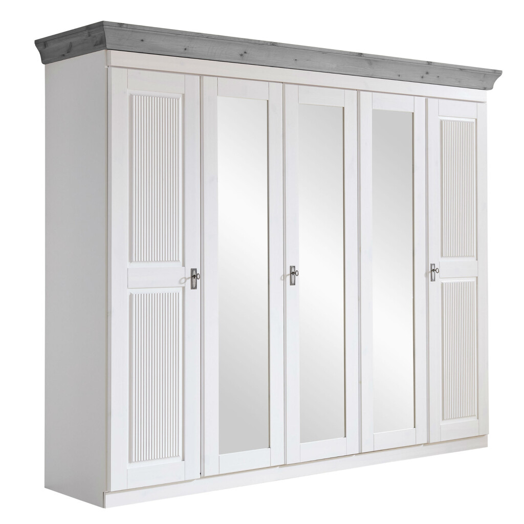 Kleiderschrank 5-türig Eva mit 3 Spiegeln Bild 3
