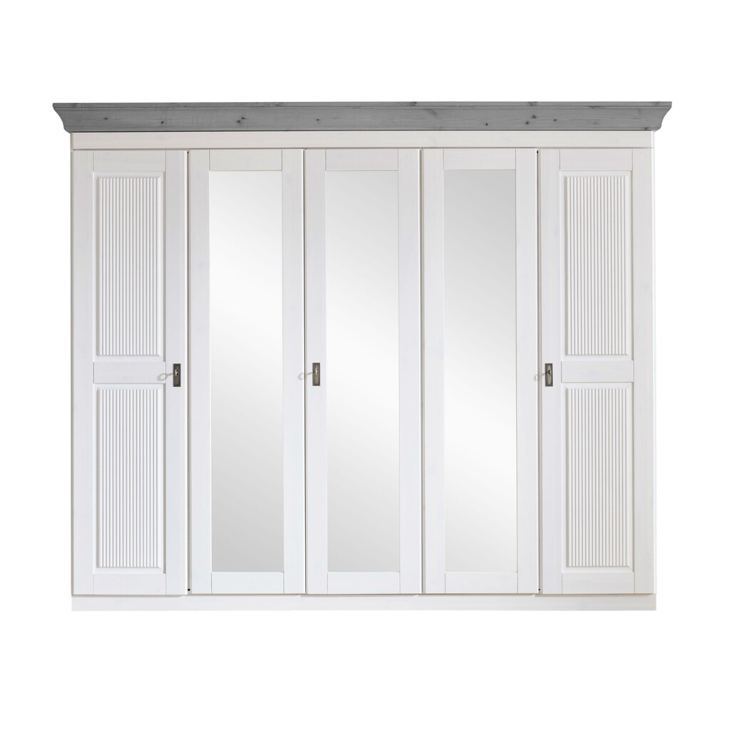 Kleiderschrank 5-türig Eva mit 3 Spiegeln Bild 5